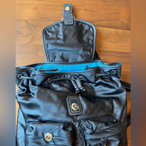 Coach leather and nylon backpack black - Picture 11 of 13